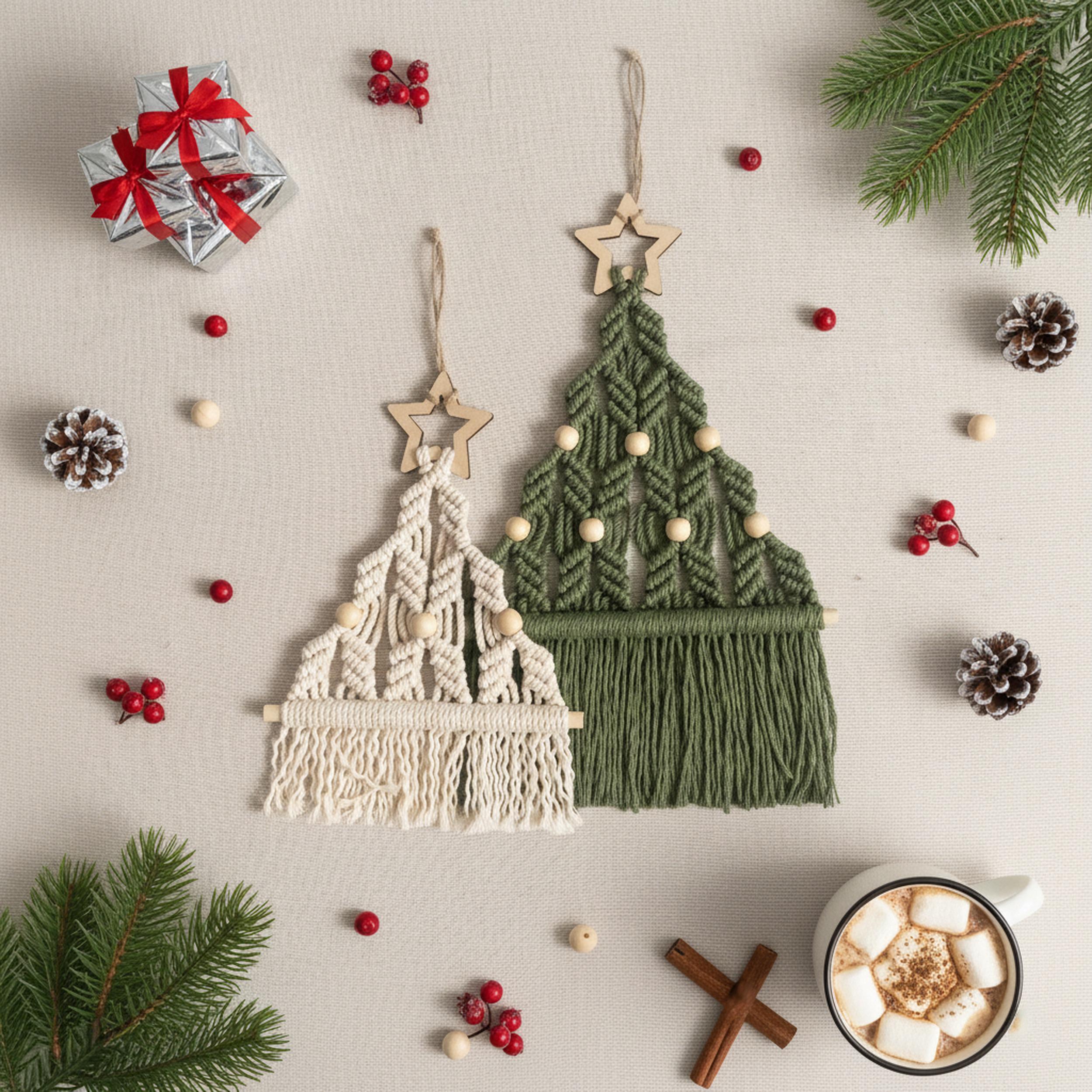 ORIGACH Kit Fai Da Te Per Decorazioni Natalizie – 2 Renne In Macramè Con Istruzioni Per Principianti - 5