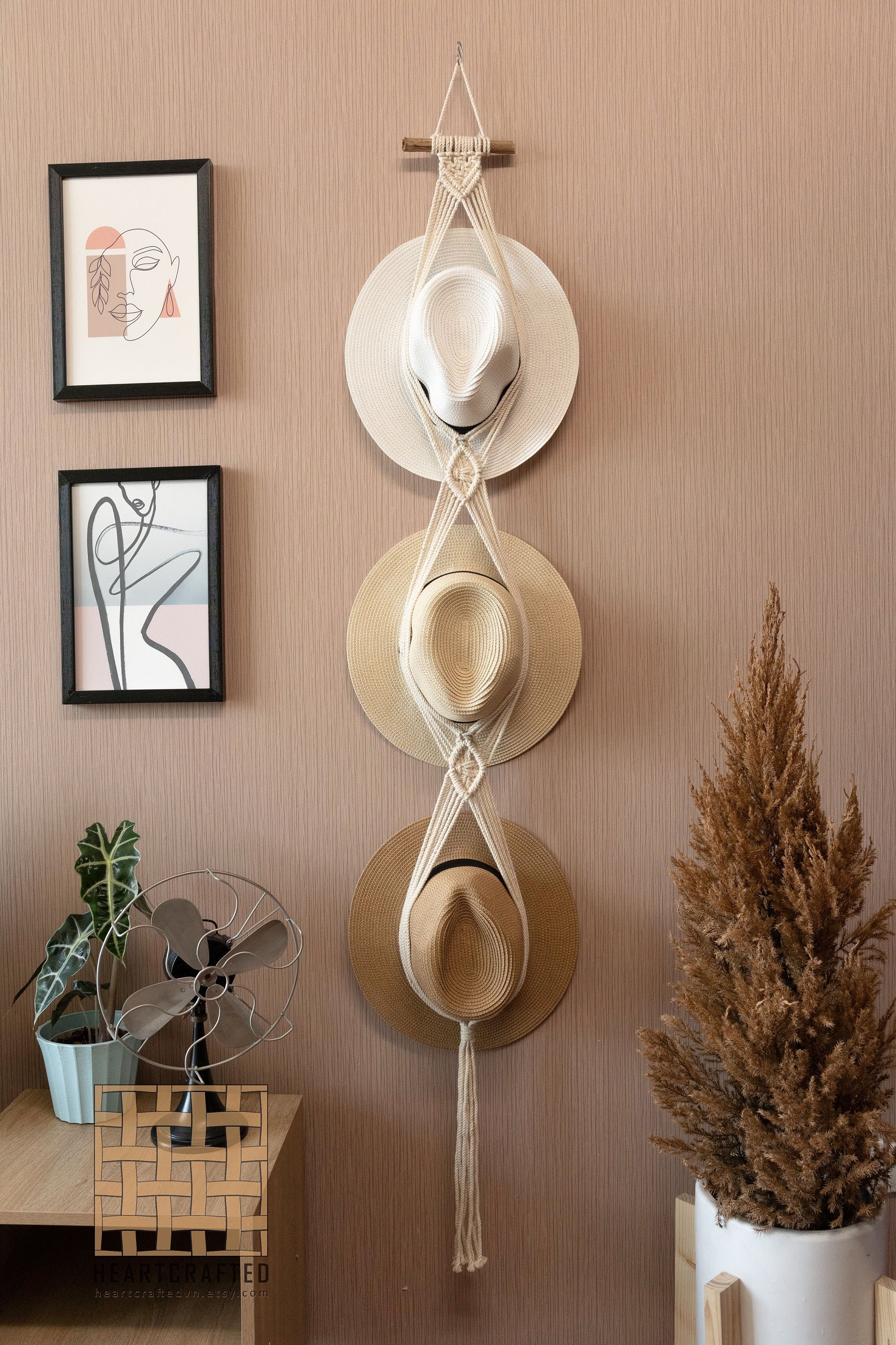 Macrame Hat Holder Hat Hanger for Wall Cowboy Hat Gift for Etsy Australia