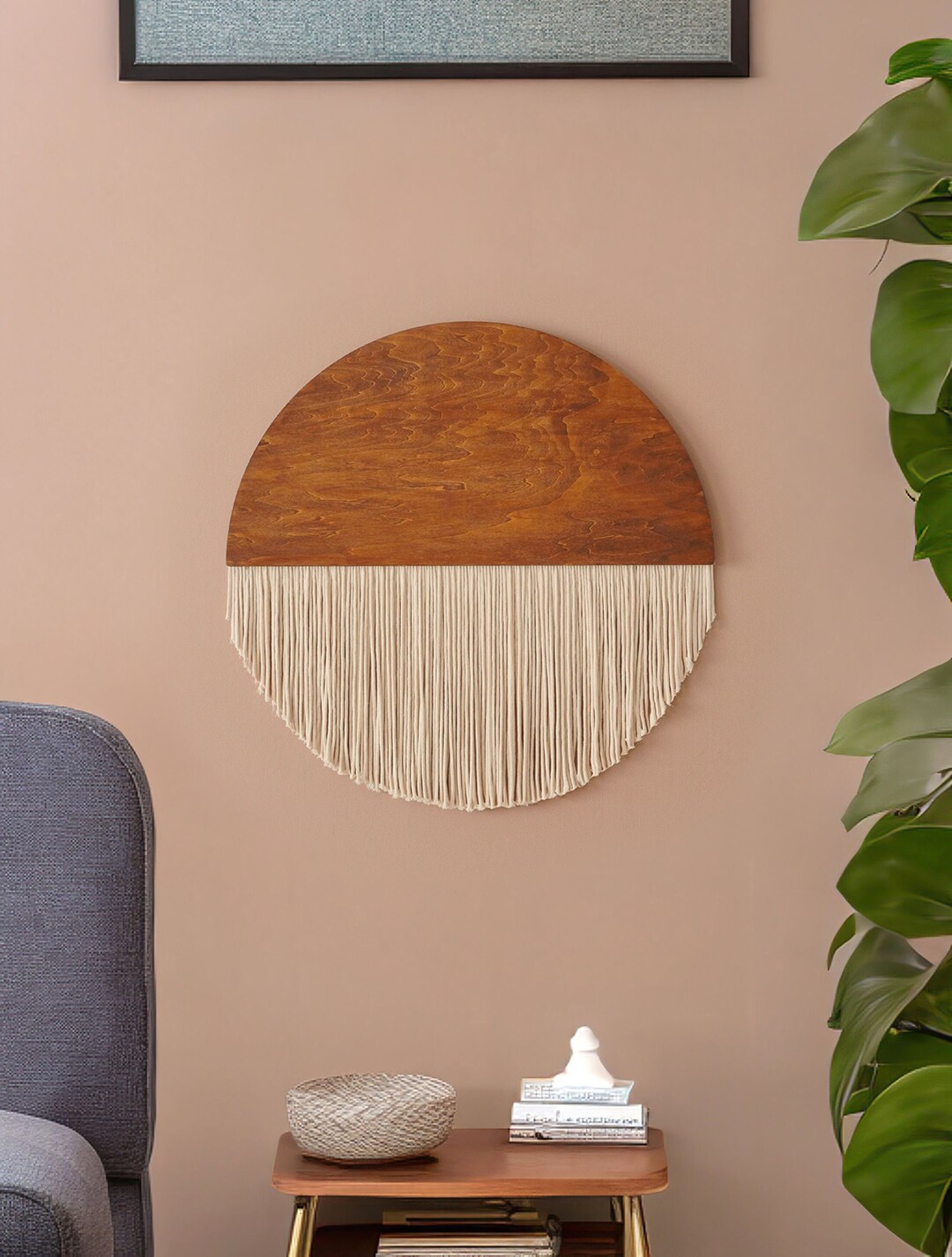 Half Moon Wall Decor Macrame Wall Art Tapestry Wall Hanging Etsy