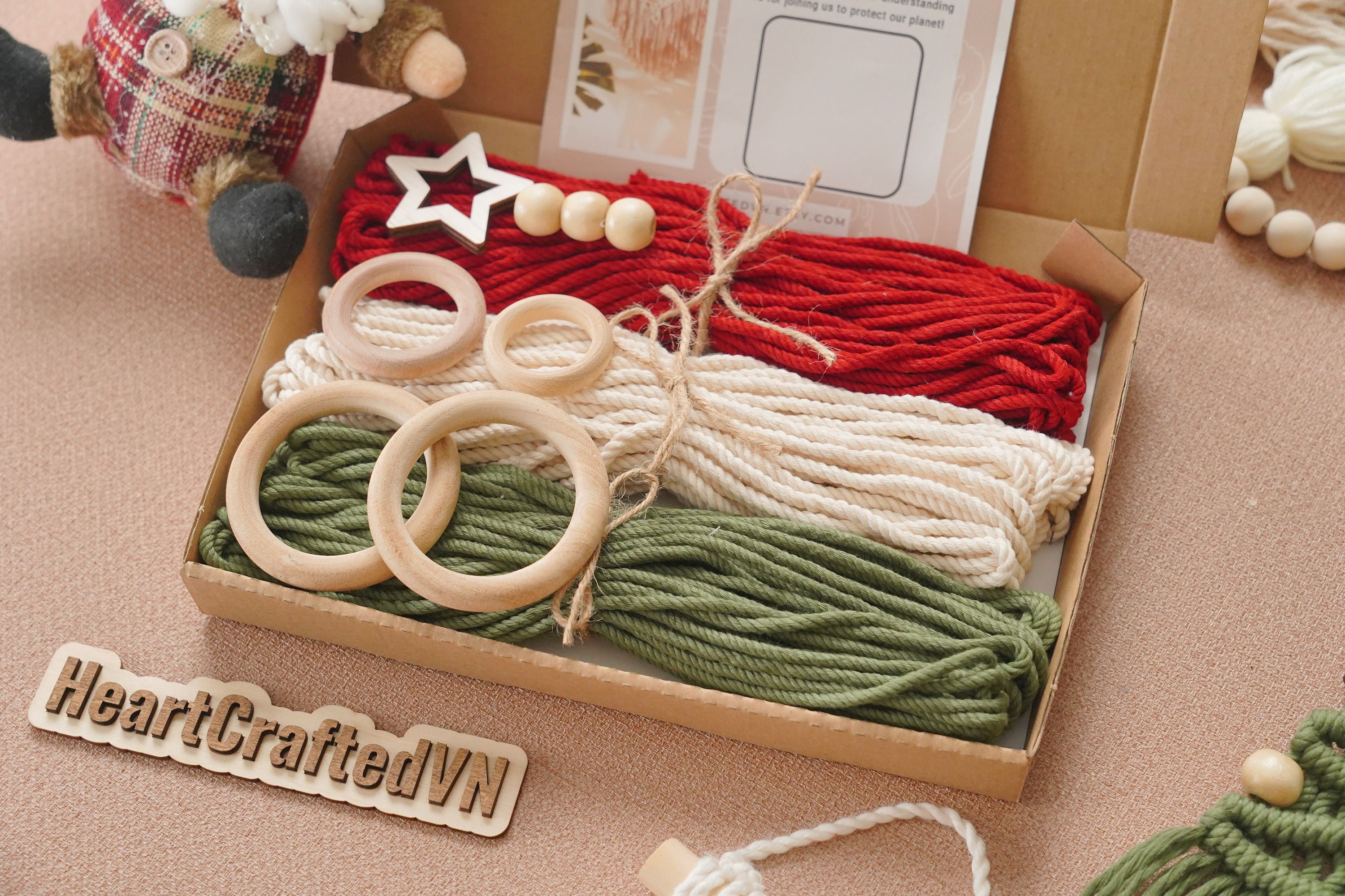 Ornament Craft Kit, Macrame Kits Diy, Diy Kit for Teens, Family