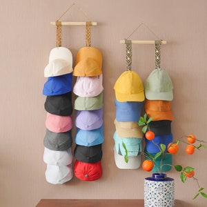 Hat Organizer for Dad, Baseball Gifts, Farmhouse Hat Rack, Baseball Cap ...