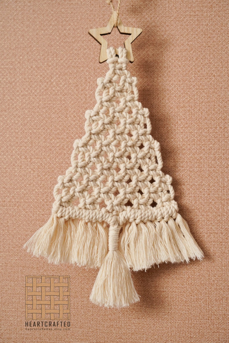 Macrame Pattern Christmas Tree PDF Tutorial Intermediate - Etsy