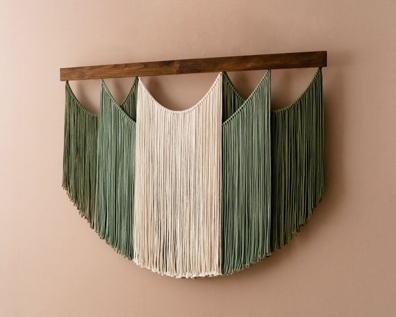 Macrame Yarn Art, Macrame Wall Hanging, Living Room Decor, Gift For The Home, Bedroom Decor, Modern Farmhouse, Home Decoration V29