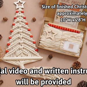 DIY Macrame Christmas Tree Kit, Macrame Christmas, Christmas Tree Kit ...