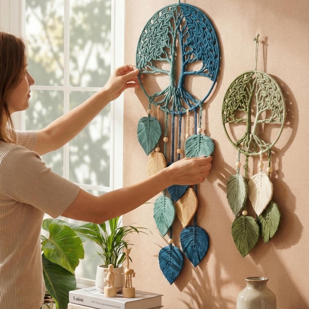 Macrame Tree of Life Wall Hanging for Living Room Decor W19 - Etsy