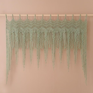 Macrame Boho Curtain for Bedroom Wall Decor and Window Display C25