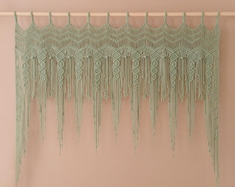 Macrame Boho Curtain for Bedroom Wall Decor and Window Display C25
