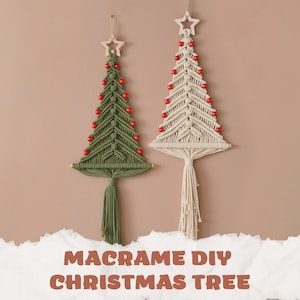 DIY Makramé Julgranskit, Makramé Jul, Julgranskit, Julgran, Juldekoration, Pysselkit För Tonåringar K62
