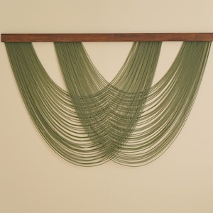 Image showcasing Fiber Wall Decor Minimalist Wall Art New Home Gifts Modern - Etsy