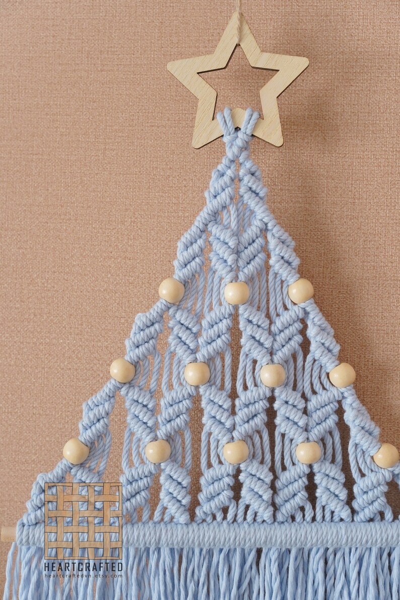 Pattern Macrame Christmas Tree PDF Tutorial, Macrame Ebook, Macrame For Beginner, Macrame Instructions, Macrame Pattern Pdf, Xmas Gift P20 image 7