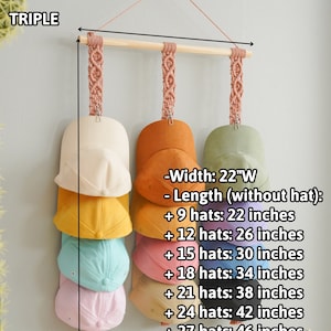 Hat Organizer for Dad, Baseball Gifts, Farmhouse Hat Rack, Baseball Cap ...