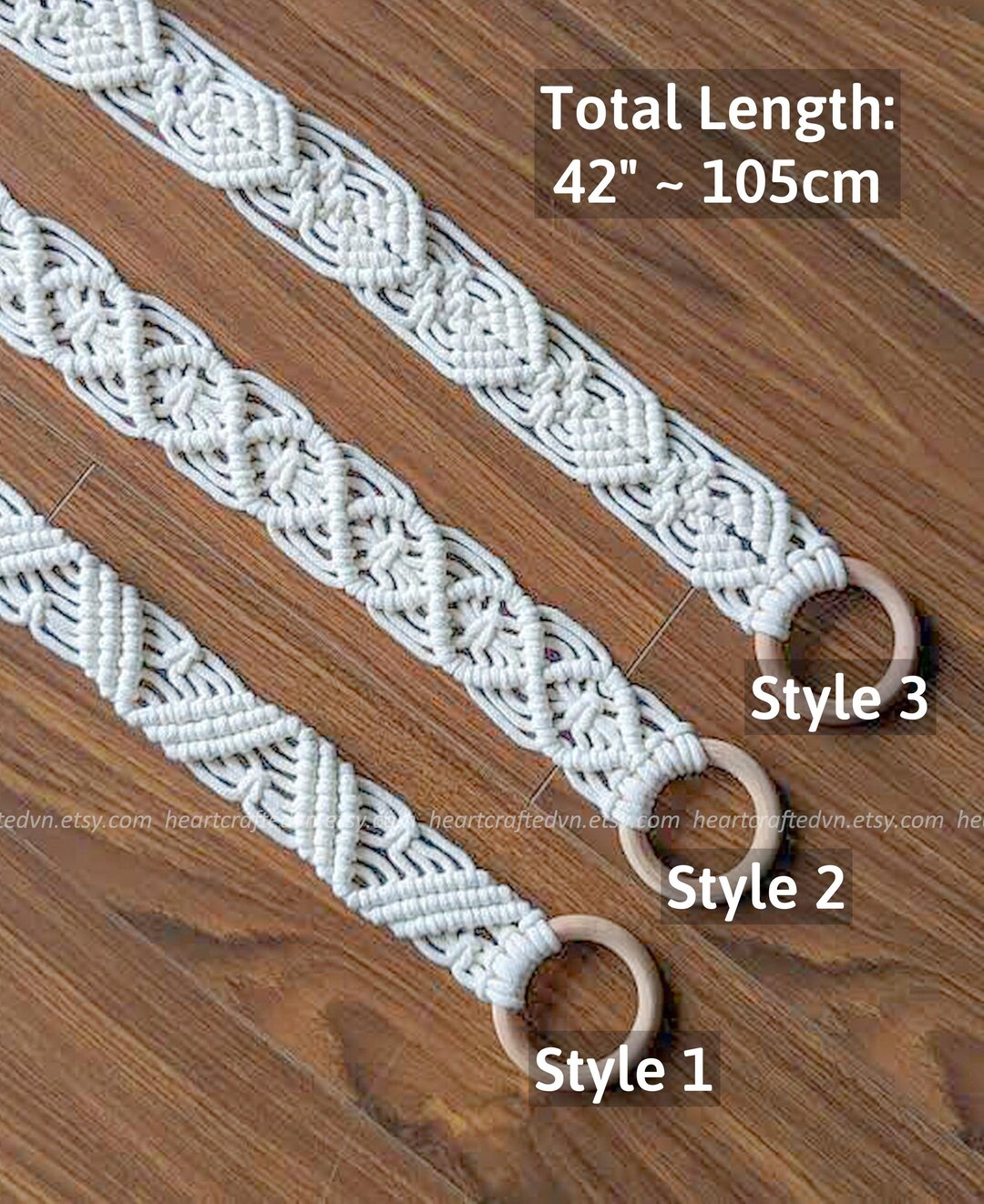 macrame tie backs pattern