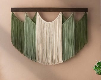 Large Macrame Art, Fiber Wall Hanging, Scandinavian Home, Mid Century Art, Macrame Wall Decor, Housewarming Gifts, Handmade Macrame V29
