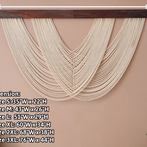 Image showcasing Fiber Wall Decor, Minimalist Wall Art, New Home Gifts, Modern Macrame ...