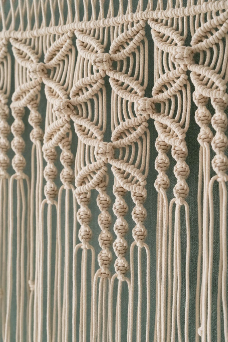 Macrame Window Valance, Macrame Curtain, Boho Home Decor Custom Valance ...