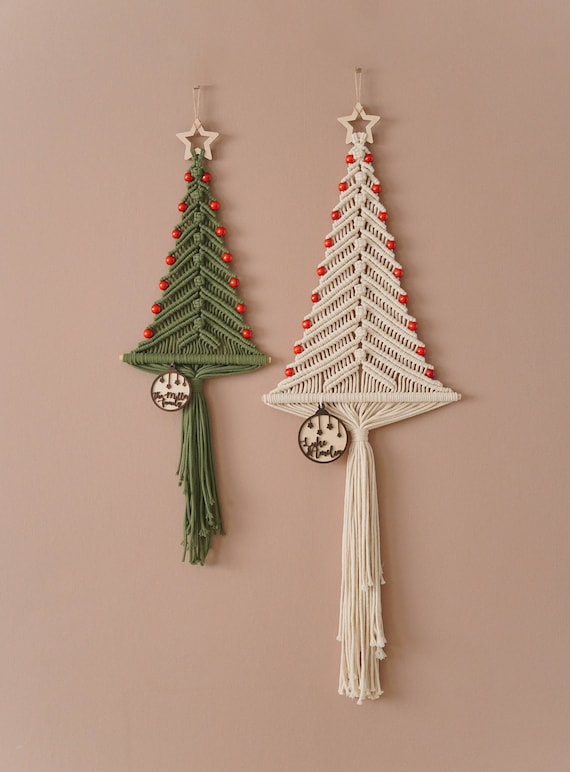 Christmas Woven Tapestry Mini Christmas Tree Small Snowflake Ornaments Home  Decoration 2024 - $9.99