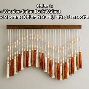 Macrame Tassel Decor, Modern Wall Decor, Wall Decor, Yarn Wall Art, Bohemian Wall Decor, Boho Home Decor, Macrame Decor, Wall Hanging V55 image 5