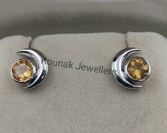 Cangall Set Di 3 Paia Di Orecchini A Stella In Argento 925 Con Zirconi Cubici - 4/5/6 Mm, Oro Rosa E Argento