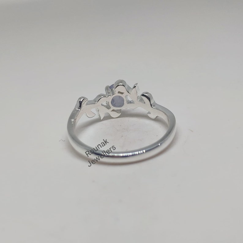 Natural White Star Sapphire Ring Minimalist Ring Vintage - Etsy