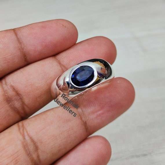 ブルーサファイア リング S925 ブルーサファイア silver925 リング ＊ 指輪 天然石 青 クラウン