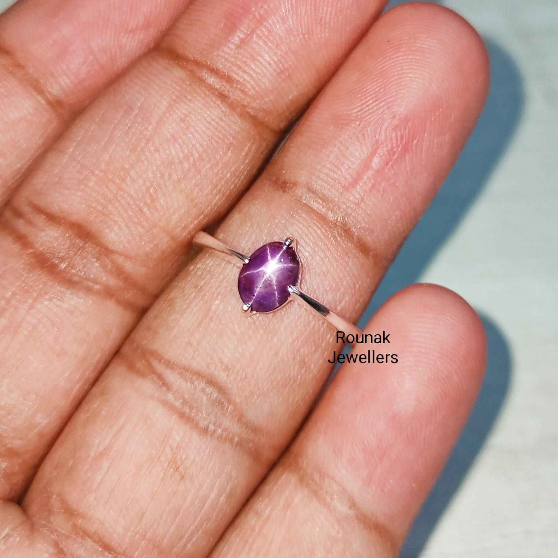 Star Ruby Engagement Ring Handmade Jewelry Ring Sterling | Etsy