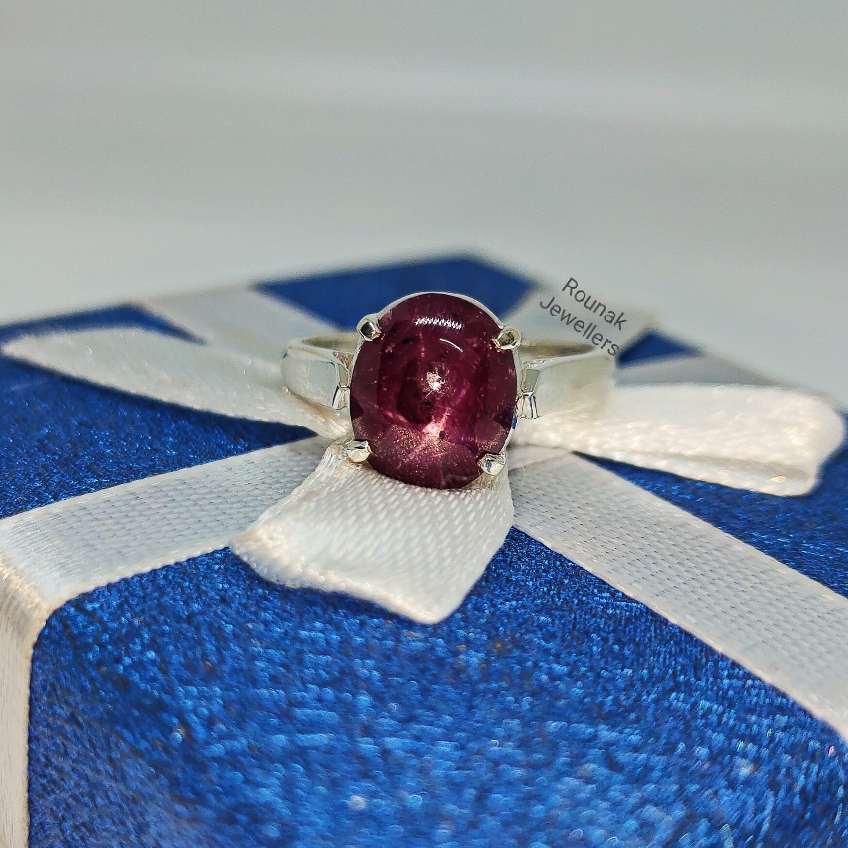 Natural Star Ruby Ring Oval Cut Star Ruby Ring July | Etsy