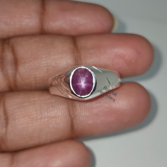 Natural star cheap ruby ring