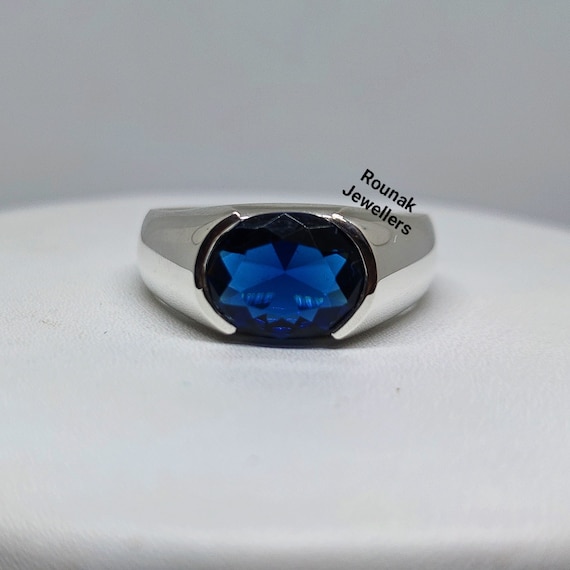 Statement mens sapphire best sale rings