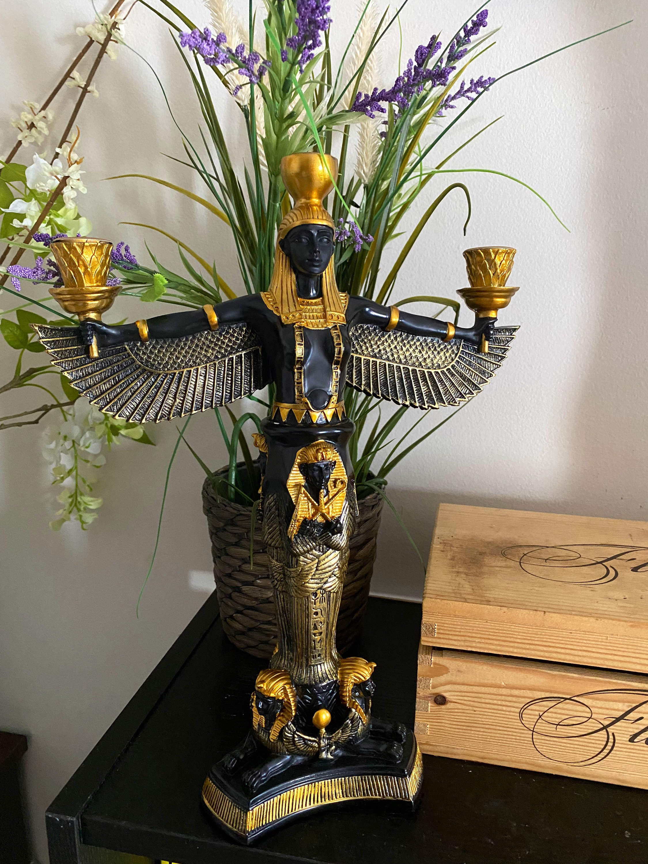 Ancient Egyptian Goddess Figurine Etsy