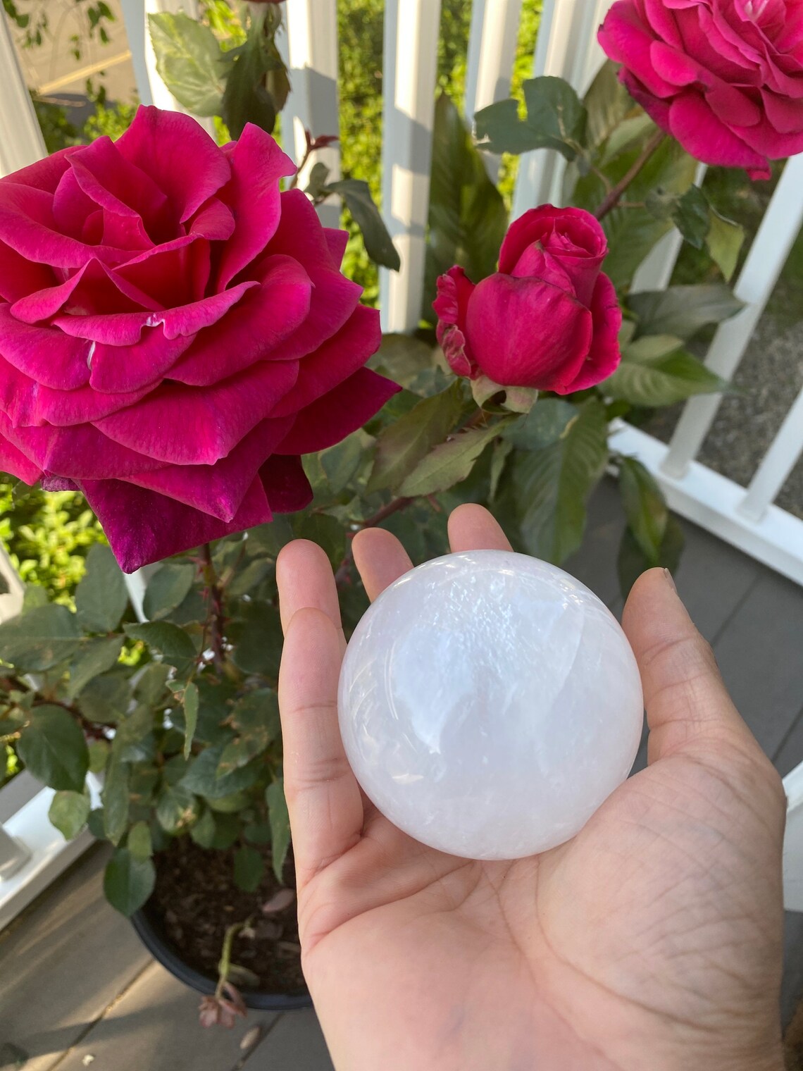 Clear Quartz Crystal Ball Etsy