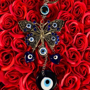 Butterfly Evil Eye Wall Hanger