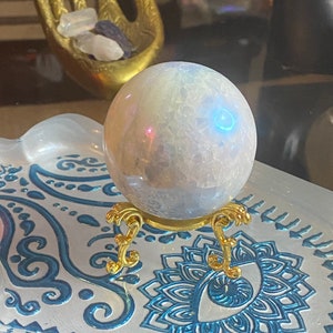 Aura Blue Calcite Crystal Ball