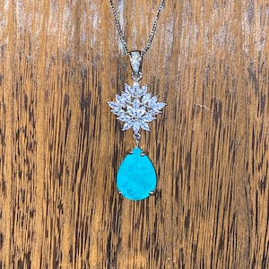 Paraiba Tourmaline Diamond Necklace
