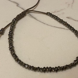 Obsidian bracelet