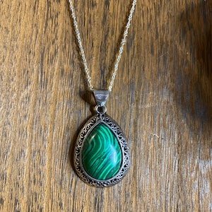Vintage Style Malachite Necklace