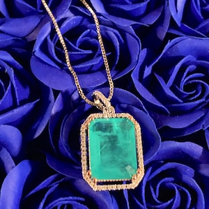 Large Paraiba Diamond Cluster Tourmaline Necklace