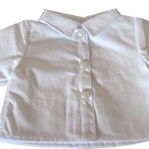 Button Front White Shirt 18 inch Doll Caleb