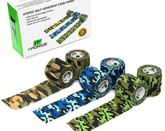 11Force - Self Adherent Cohesive Wrap Bandages, Support for Wrist, Ankle (Pack of 6)
