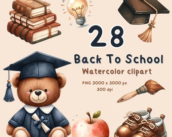 La scuola fornisce l'estetica dell'acquerello per le lezioni sugli adesivi del pianificatore e prendi nota