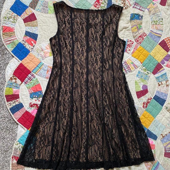 Vintage Pink Paisley Mini Dress XS