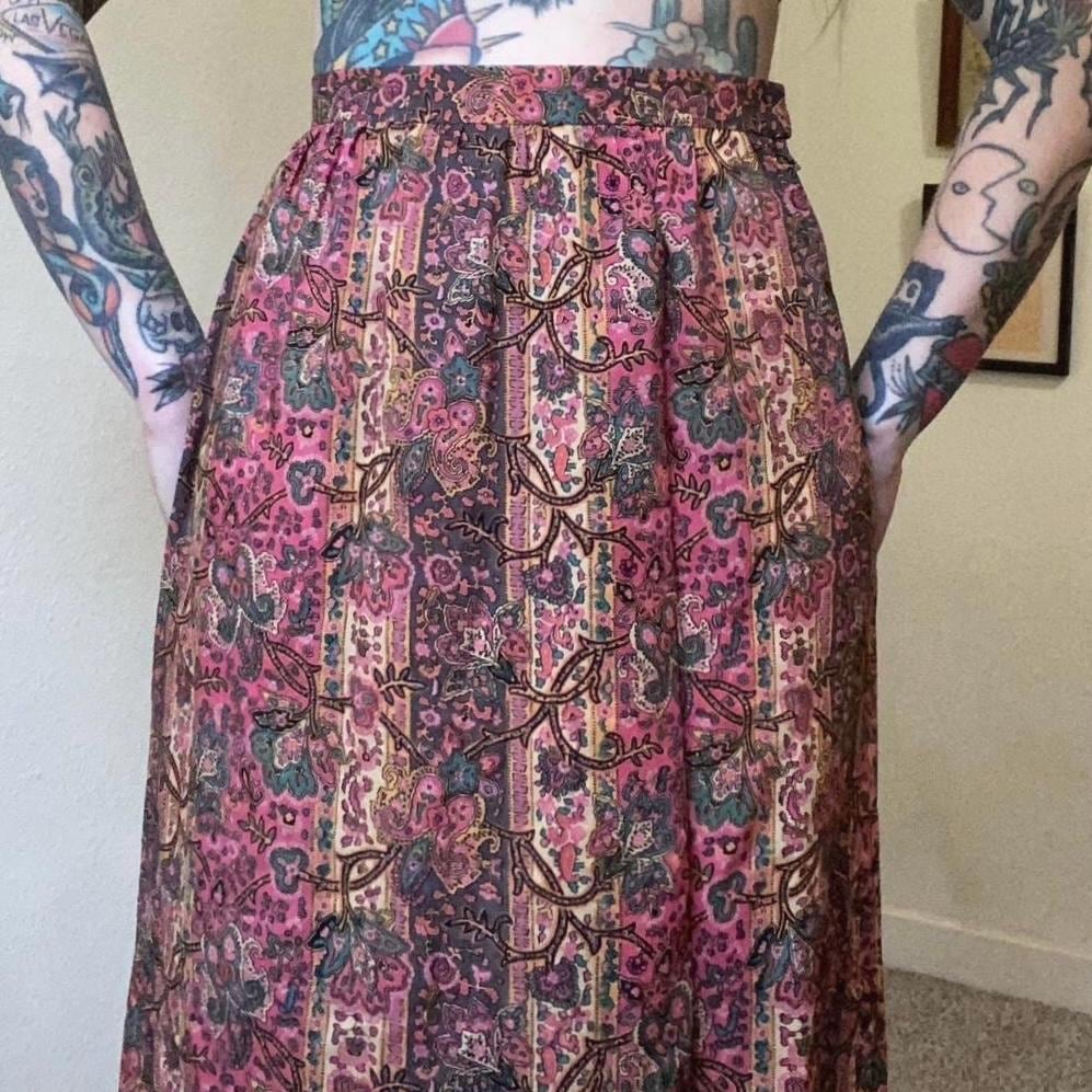 Vintage Floral Tapestry Skirt - Etsy