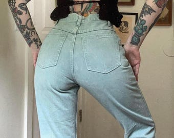 80s vintage powdery blue faded Wrangler jeans