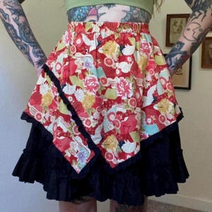 【美品】Crane Pattern Hand Printed Skirt Cranes Skirts - Etsy