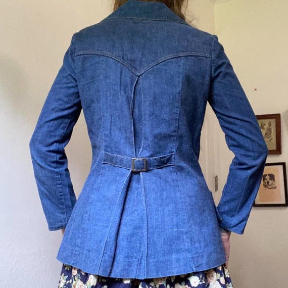 Western Buckle Denim Top
