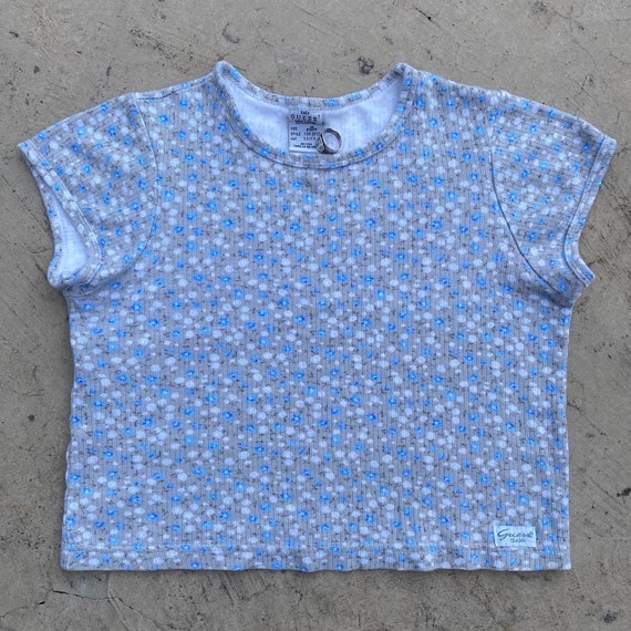 90s vintage Baby Guess ditsy floral print crop top - image 6