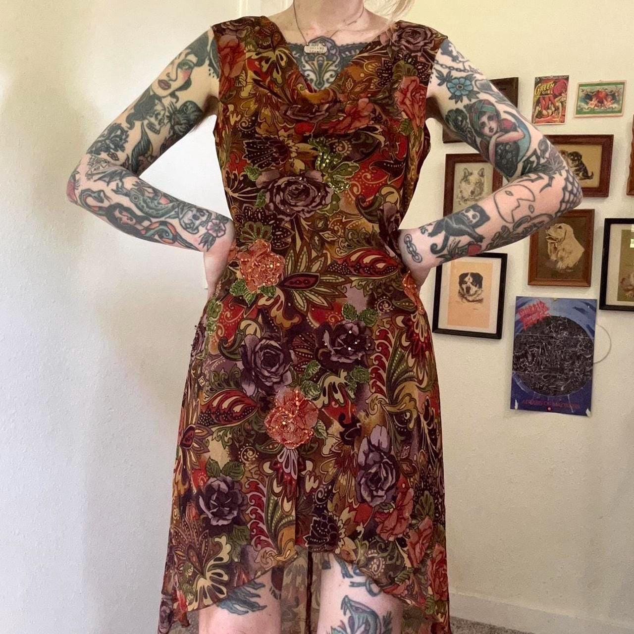 brown 90s dress 90s Vintage Brown Embroidered Dress with Whimsigoth fairy Vibes – Dusted  Archive