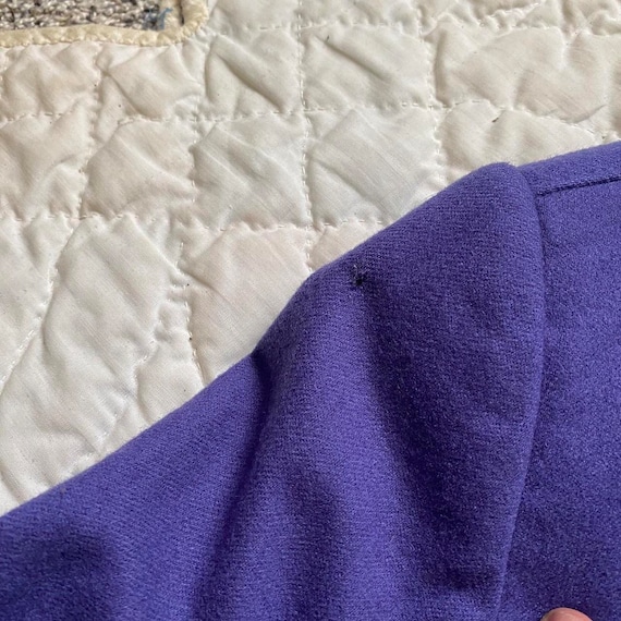 80s vintage Pendleton lavender virgin wool croppe… - image 7