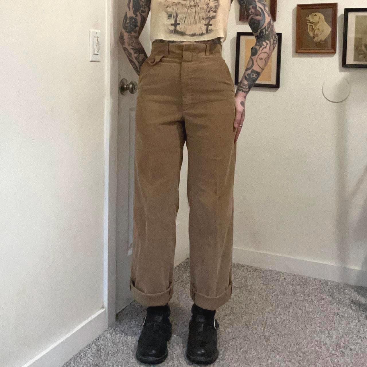 Vintage Wide Leg Chinos - Etsy