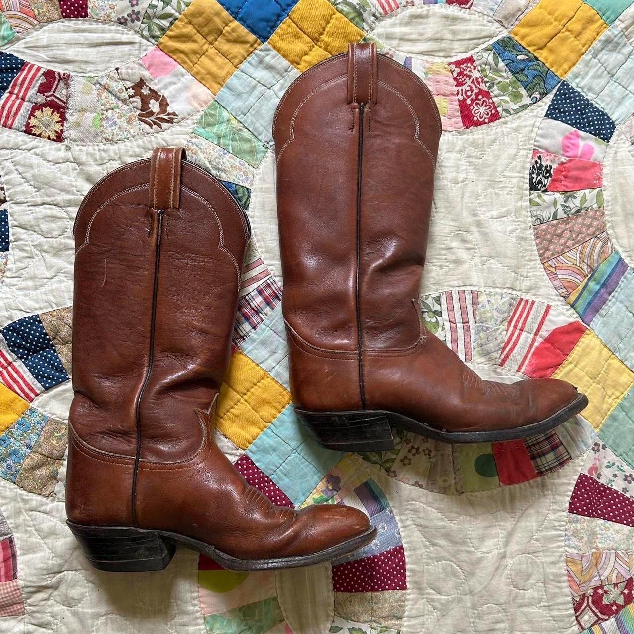 靴 70s Tony Lama \"made in usa\" western boot DS 1970s Tony Lama Exotic Skin Lizard Tip Bone Cowboy Boots