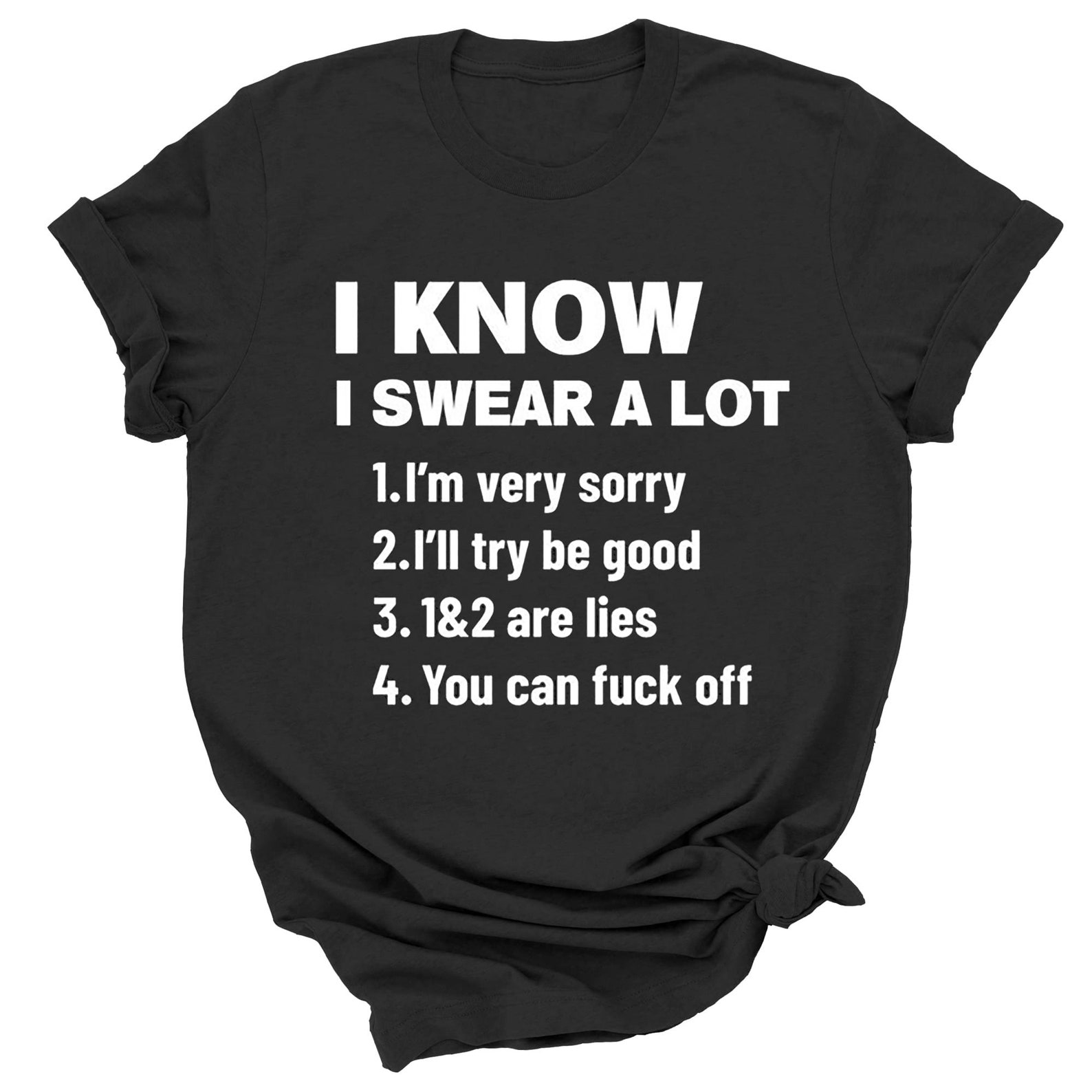 I Know I Swear A Lot Funny Sarcasm T-shirt Funny Gift Shirt | Etsy